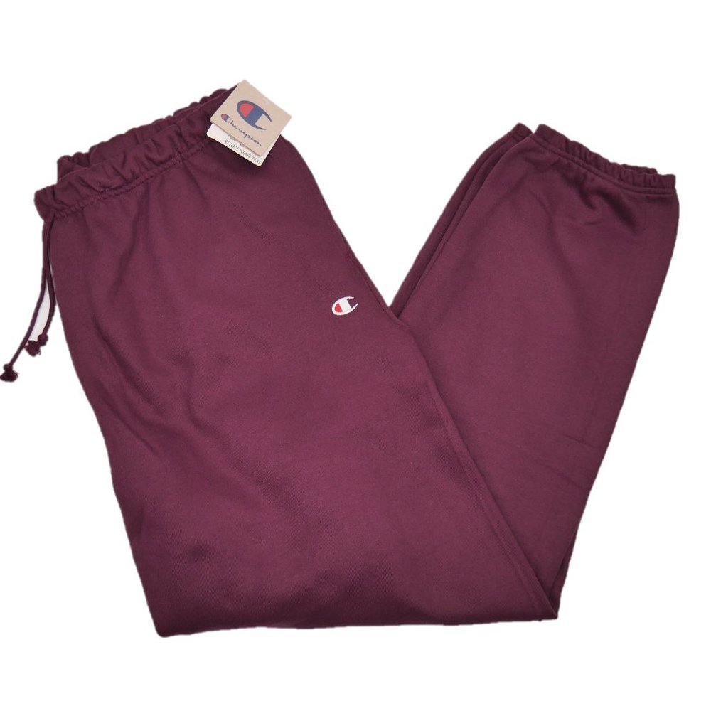 Champion Men's Reverse Weave Sweatpants Burgundy - Picture 2 of 8